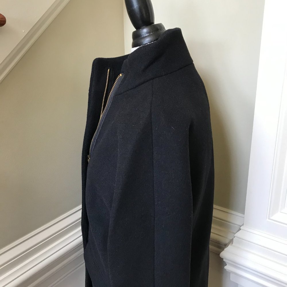 J. Crew Black Wool Pea Coat - Picture 8 of 10